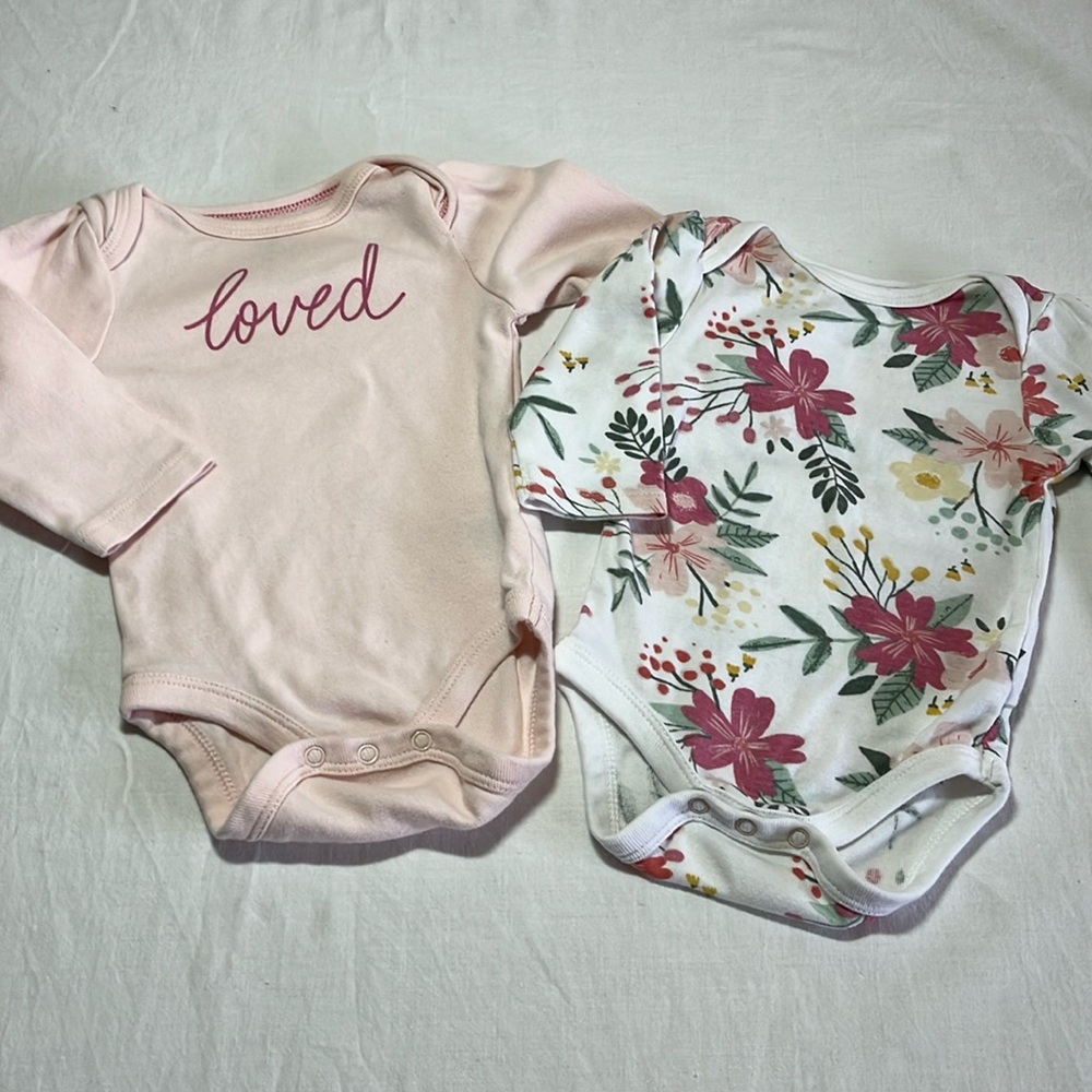 0-3M Cloud Island onesie bundle